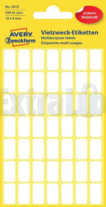 ETIKETE AVERY ZWECKFORM 3072 16X9 (294 ETIKET)
