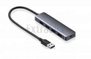 HUB USB UGREEN 3.0 4 PORTNI (50985), SREBRNE BARVE