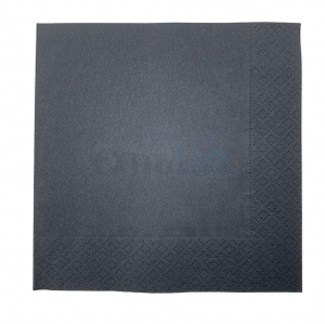 SERVIETE DVOSLOJNE, 33X33 TISSUE, ČRNA, 50/1