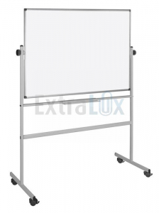 TABLA BELA NA STOJALU 120X150 BI-OFFICE VRTLJIVA BIQR0403