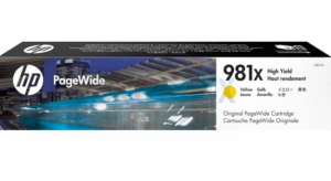 HP ČRNILO L0R11A 981X YELOW ZA PAGEWIDE 556 IN MFP 586 10K