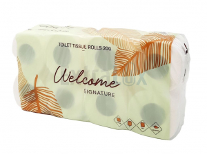 TOALETNI PAPIR DVOSLOJNI ROLICA WELCOME 200L 8/1