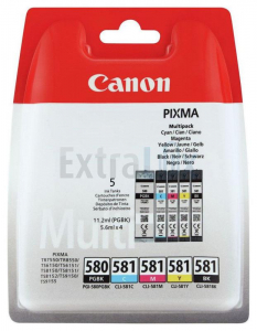 CANON KOMPLET ČRNIL PGI-580BK/CLI-581 BK,C,M,Y  (2078C005AA) ZA TR7550