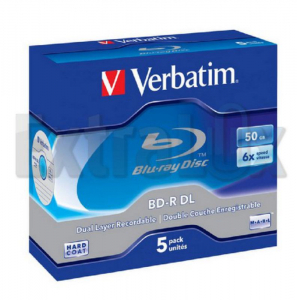 CD/DVD BD-R DL VERBATIM BLU-RAY 50GB 6X (43748) 1/5