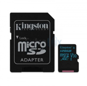 KARTICA SPOMINSKA MICRO KINGSTON CANVAS GO SDXC 128GB 90MB/45MB/UHS-I/U3 ADAPTER