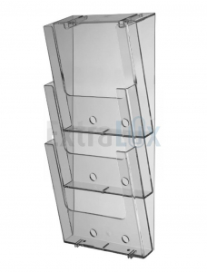 STOJALO STENSKO POKONČNO ZA PROSPEKTE 3XA4, PROZORNO