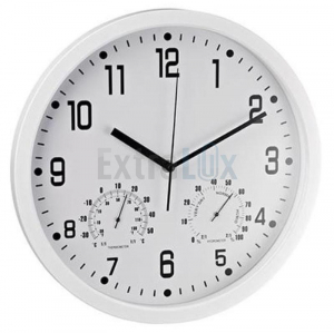 URA STENSKA FI 35CM Z MERILCEM TEMPERATURE IN VLAGE ALCO AL188