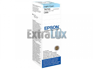 EPSON ČRNILO C13T67354A LIGHT CYAN ZA L800/L805/L810/L850/L1800 STEKLENIČKA