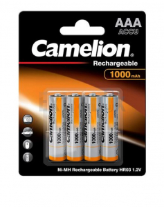 BATERIJA CAMELION POLNILNA AAA/LR03 1,2V NIMH-1100mAh 1/4
