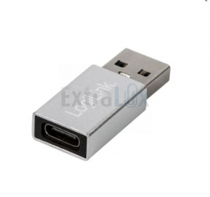 ADAPTER LOGILINK USB A - USB C 3.3. GEN1 SUPER SPEED, SREBRN (AU0056)
