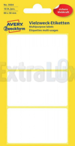 ETIKETE AVERY ZWECKFORM 3084 66X38 (18 ETIKET)