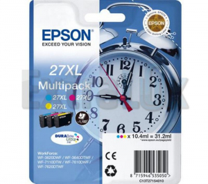 EPSON KOMPLET ČRNIL C13T27154012 CYAN,MAGENTA,YELLOW ZA WF-3620DWF/7110DTW/7610