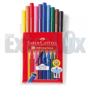 FLOMASTRI FABER-CASTELL ŠOLSKI TRIROBNI GRIP 1/10