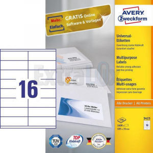 ETIKETE AVERY ZWECKFORM 3423 105X35 1/100