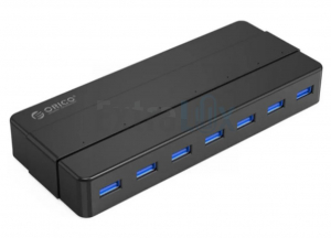 HUB ORICO+NAPAJALNIK USB 3.0 1/7X USB3.0 (H7928-U3)