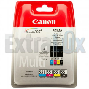 CANON KOMPLET ČRNIL CLI-551 (C,M,Y,K)   6509B009AA