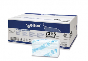 BRISAČE TROSLOJNE ZLOŽENKE V PREGIB CELTEX 72115 BELE 21,5X21CM 1/2550
