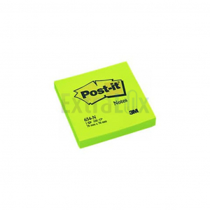 LISTIČI SAMOLEP. POST-IT 654-NG 76X76 NEON ZELENA 100L