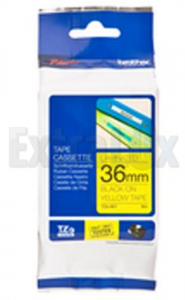 TRAK BROTHER P-TOUCH TZE-661 36MM ČRNA NA RUMENEM