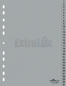 PREGRADNI REGISTER PP A4 DURABLE  D-6523 ŠTEVILKE 1/31 DU652310 SIV