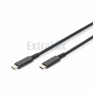 KABEL DIGITUS USB 4,0 C-C 1M ČRN, 8K 60Hz 240W 1M, DB-300443-008-S ČRN (8519277)