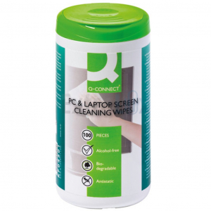 ČISTILNI ROBČKI ZA EKRAN Q-CONNECT BREZ ALKOHOLA 100/1, 20 KOS/KRT