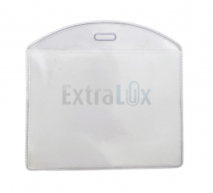 ETUI IDENTIFIK. LEŽEČI PVC 95X90MM (ŽEPEK 89X70MM) S PODOLGOVATO LUKNJICO NA DALJŠI STRANI