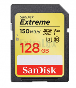 KARTICA SPOMINSKA SANDISK EXTREME SDXC 128GB 200MB/S UHS-I V30 U3