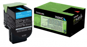 LEXMARK TONER 70C2HC0 ŠT.702HC ZA CS310/410/510 CYAN