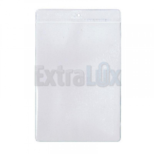 ETUI IDENTIFIK. POKONČNI PVC 131X187MM (ŽEPEK 122X160MM) Z OKROGLO LUKNJICO NA KRAJŠI STRANI