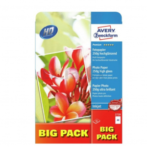 PAPIR FOTO A4 250G AVERY ZWECKFORM 2739 INKJET VISOKO SIJAJNI 1/40