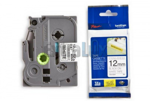 TRAK BROTHER P-TOUCH TZE-S231 12MM ČRNA NA BELEM