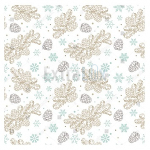 SERVIETI TROSLOJNI TISSUE PALOMA PRAZNIČNI MOTIV SNEŽINKE IN STORŽI 33X33 1/20