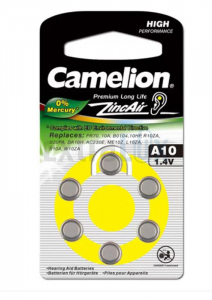 BATERIJA CAMELION ZA SLUŠNI APARAT A10/ZA10/DA10 1/6