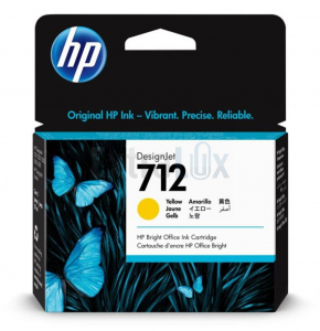 HP ČRNILO 3ED69A ŠT.712 YELLOW ZA T230/250/630/650 29ML