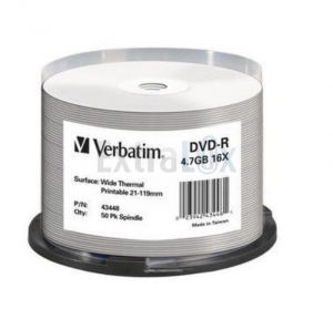DVD-R VERBATIM 4,7GB 16X WIDE THERMAL (43755) 1/50