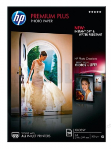 PAPIR FOTO A4 300G HP CR672A INK JET PREMIUM PLUS GLOSSY 1/20