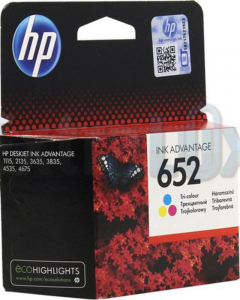 HP ČRNILO F6V24A ŠT.652 COLOR ZA DJ 1115/2135,3635,3835,4535,4675,5075 5ml