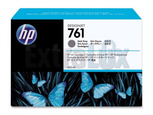 HP ČRNILO CM996A ŠT.761 DARK GRAY 400ML ZA DESIGNJET T7100