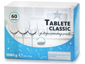 TABLETE ZA STROJNO POMIVANJE POSODE CLASSIC, 60/1
