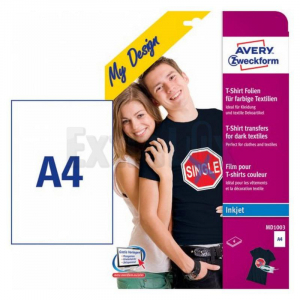 FOLIJA AVERY ZWECKFORM A4 MD1003 ZA TEKSTIL 1/4